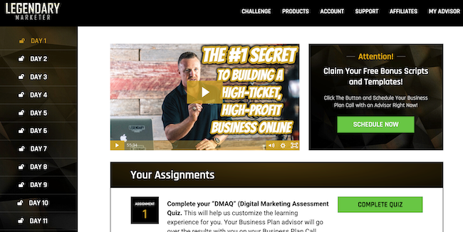 Legendary Marketer 15 Online Business Builder Challenge